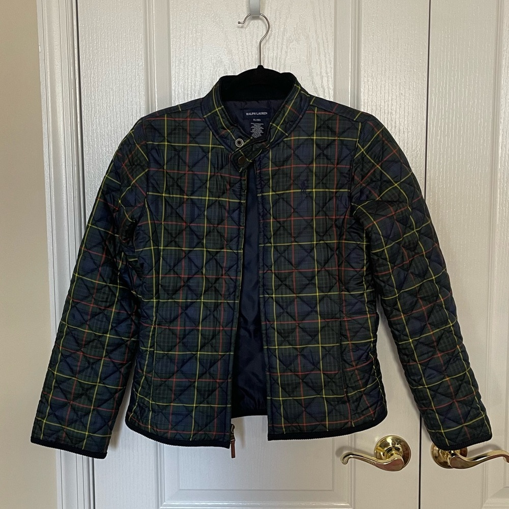 Quilted Polo Ralph Lauren Water-Repellant Jacket Girls Size XL